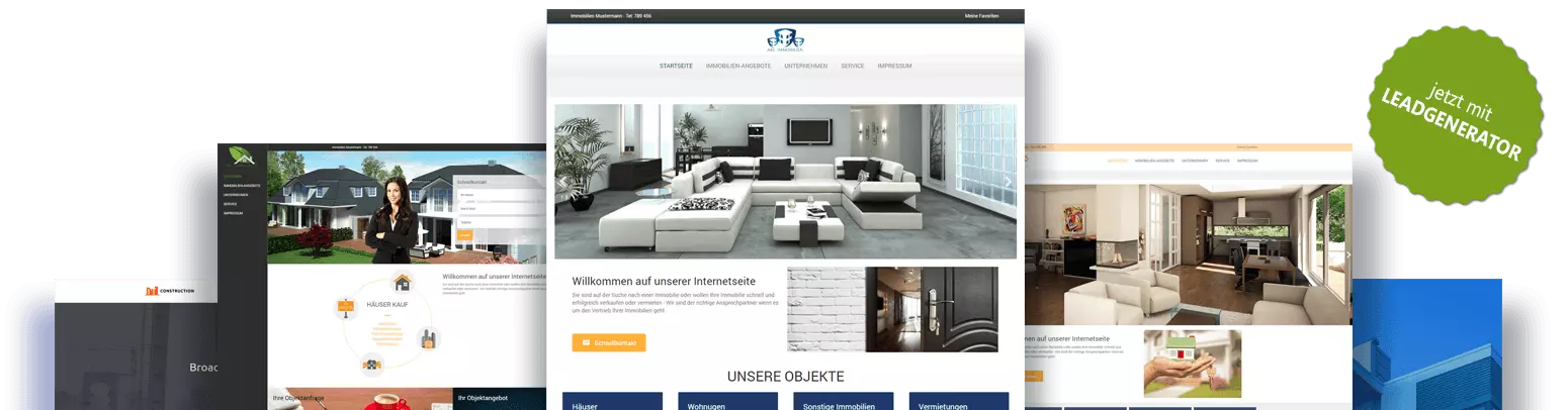 Immobilienmakler Homepage Beispiele